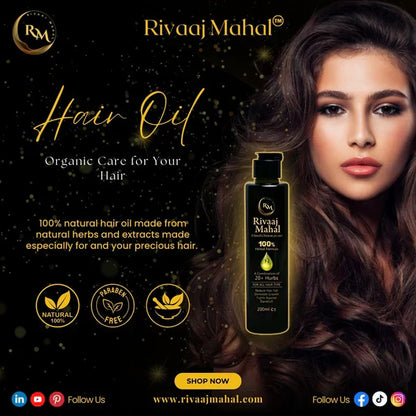 Buy 1 Get 1 free Rivaaj Mahal Hair Oil & Shampoo Pack 2