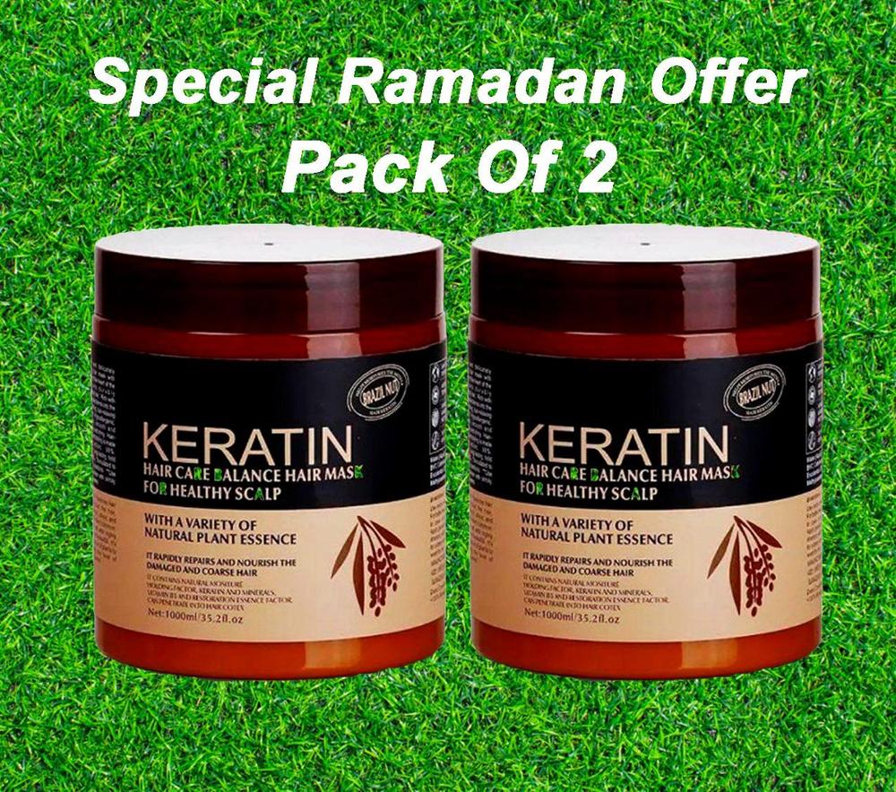 Buy 1 Get 1 Free Keratin Hair Mask (Pack 2)